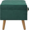 vidaXL - Opbergkruk - 40 - cm - fluweel - groen