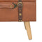 vidaXL - Opbergkruk - 40 - cm - kunstleer - tan