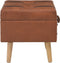 vidaXL - Opbergkruk - 40 - cm - kunstleer - tan