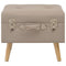 vidaXL - Opbergkruk - 40 - cm - stof - beige