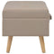 vidaXL - Opbergkruk - 40 - cm - stof - beige