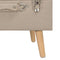 vidaXL - Opbergkruk - 40 - cm - stof - beige
