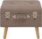 vidaXL - Opbergkruk - 40 - cm - stof - bruin