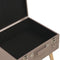 vidaXL - Opbergkruk - 40 - cm - stof - bruin