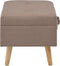 vidaXL - Opbergkruk - 40 - cm - stof - bruin