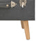 vidaXL - Opbergkruk - 40 - cm - stof - donkergrijs