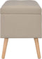 vidaXL - Opbergkrukken - 3 - st - stof - beige