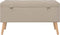 vidaXL - Opbergkrukken - 3 - st - stof - beige