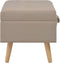 vidaXL - Opbergkrukken - 3 - st - stof - beige