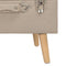 vidaXL - Opbergkrukken - 3 - st - stof - beige