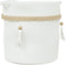 vidaXL - Opbergmand - Ø - 38x36 - cm - katoen - wit