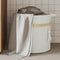 vidaXL - Opbergmand - Ø - 38x36 - cm - katoen - wit