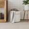 vidaXL - Opbergmand - Ø - 38x36 - cm - katoen - wit