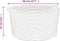 vidaXL - Opbergmand - Ø - 40x25 - cm - katoen - beige - en - wit