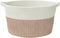 vidaXL - Opbergmand - Ø - 40x25 - cm - katoen - bruin - en - wit