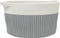 vidaXL - Opbergmand - Ø - 40x25 - cm - katoen - grijs - en - wit