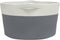 vidaXL - Opbergmand - Ø - 40x25 - cm - katoen - grijs - en - wit