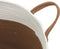 vidaXL - Opbergmand - Ø - 40x35 - cm - katoen - bruin - en - wit