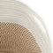 vidaXL - Opbergmand - Ø - 40x35 - cm - katoen - bruin - en - wit