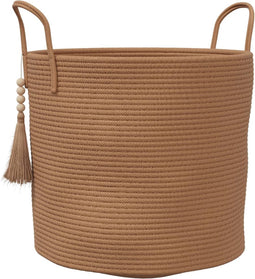 vidaXL - Opbergmand - Ø - 40x35 - cm - katoen - bruin