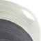 vidaXL - Opbergmand - Ø - 40x35 - cm - katoen - grijs - en - wit