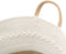 vidaXL - Opbergmand - Ø - 43x38 - cm - katoen - beige - en - wit