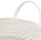 vidaXL - Opbergmand - Ø - 43x38 - cm - katoen - bruin - en - wit
