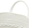 vidaXL - Opbergmand - Ø - 43x38 - cm - katoen - grijs - en - wit