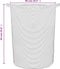 vidaXL - Opbergmand - Ø - 49x65 - cm - katoen - bruin - en - wit