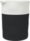vidaXL - Opbergmand - Ø - 49x65 - cm - katoen - zwart - en - wit