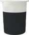 vidaXL - Opbergmand - Ø - 49x65 - cm - katoen - zwart - en - wit