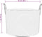 vidaXL - Opbergmand - Ø - 51x33 - cm - katoen - grijs - en - wit