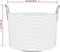 vidaXL - Opbergmand - Ø - 51x33 - cm - katoen - grijs - en - wit
