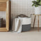 vidaXL - Opbergmand - Ø - 51x33 - cm - katoen - grijs - en - wit