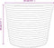 vidaXL - Opbergmanden - 2 - st - Ø - 24x18 - cm - katoen - bruin - en - wit