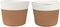 vidaXL - Opbergmanden - 2 - st - Ø - 24x18 - cm - katoen - bruin - en - wit