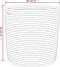 vidaXL - Opbergmanden - 2 - st - Ø - 28x28 - cm - katoen - bruin - en - wit