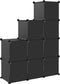 vidaXL - Opbergmeubel - met - 15 - vakken - en - deuren - polypropeen - transparant
