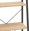 vidaXL - Opbergmeubel - met - 3 - lagen - 56x35x108 - cm - lichtbruin - en - zwart
