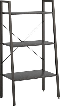 vidaXL - Opbergmeubel - met - 3 - lagen - 56x35x108 - cm - zwart