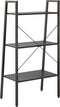 vidaXL - Opbergmeubel - met - 3 - lagen - 56x35x108 - cm - zwart