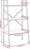 vidaXL - Opbergmeubel - met - 3 - lagen - 56x35x108 - cm - zwart