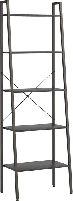 vidaXL - Opbergmeubel - met - 5 - lagen - 56x35x174 - cm - zwart