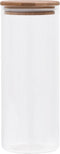 vidaXL - Opbergpotten - met - bamboe - deksel - 6 - st - 1000 - ml - glas