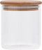 vidaXL - Opbergpotten - met - bamboe - deksel - 6 - st - 600 - ml - glas
