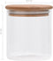 vidaXL - Opbergpotten - met - bamboe - deksel - 6 - st - 600 - ml - glas