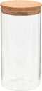 vidaXL - Opbergpotten - met - kurken - deksel - 6 - st - 1100 - ml - glas