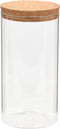 vidaXL - Opbergpotten - met - kurken - deksel - 6 - st - 1400 - ml - glas