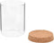 vidaXL - Opbergpotten - met - kurken - deksel - 6 - st - 650 - ml - glas