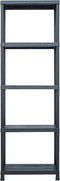 vidaXL - Opbergrek - 125 - kg - 60x30x180 - cm - kunststof - zwart